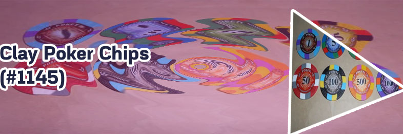 Blank clay poker chips
