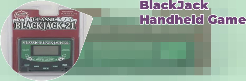 Handheld blackjack game